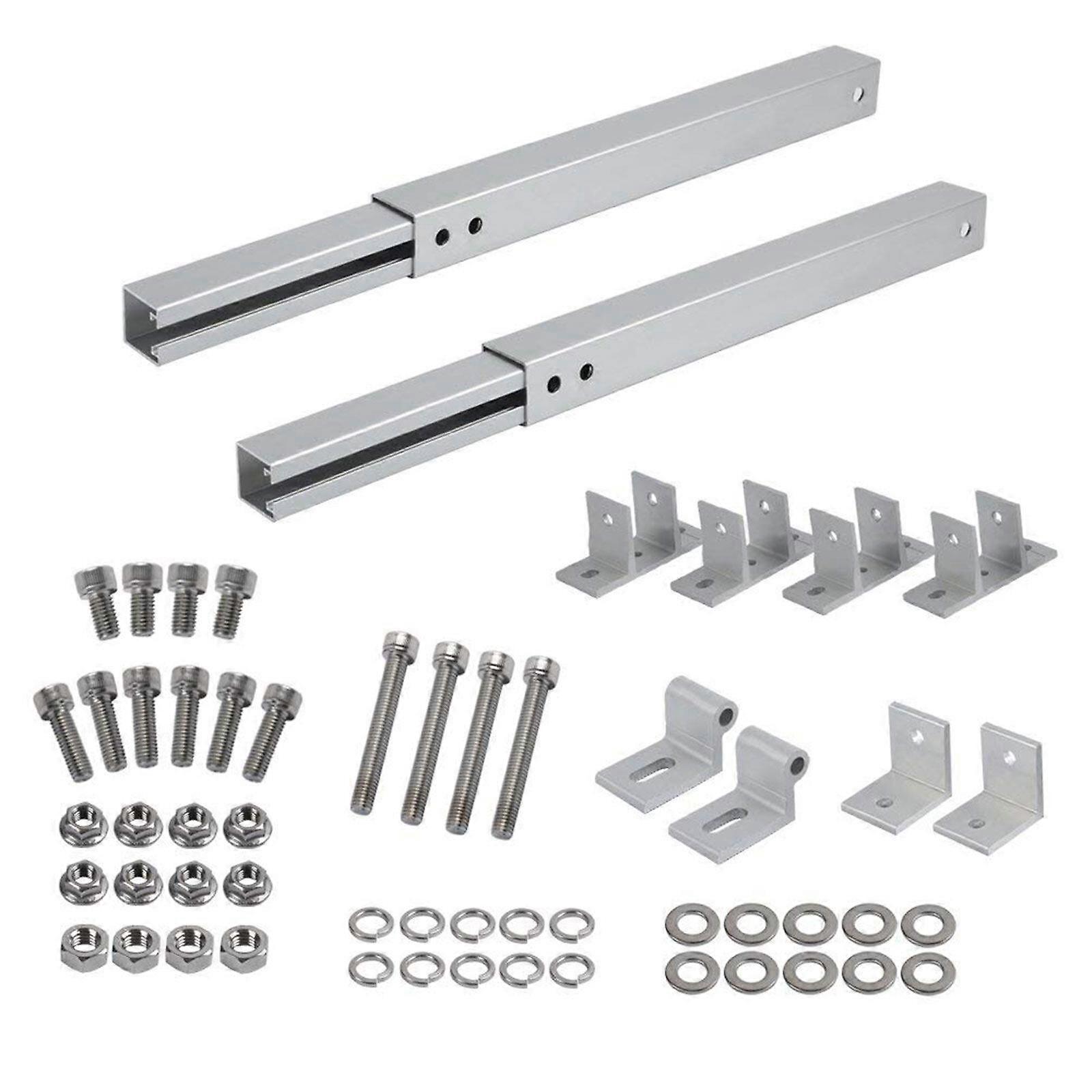 2pcs Adjustable Solar Panel Bracket, Solar Panel Mount, Adjustable Angle from 15 to 30Solar Panel Bracket,100% New