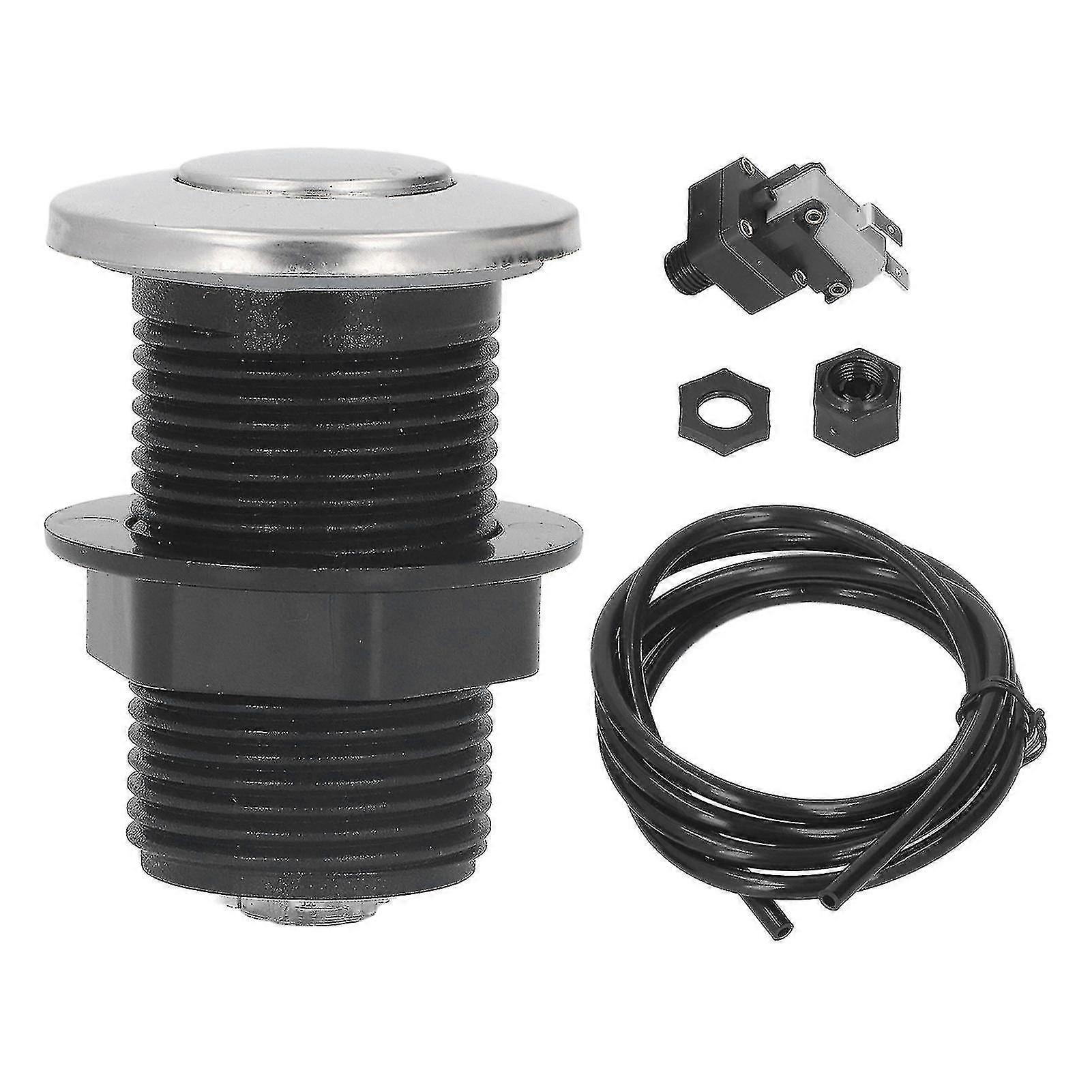 Food Waste Garbage Disposal Air Switch Stainless Steel Button Pneumatic Massage Bathtub Start Switch 125/250v