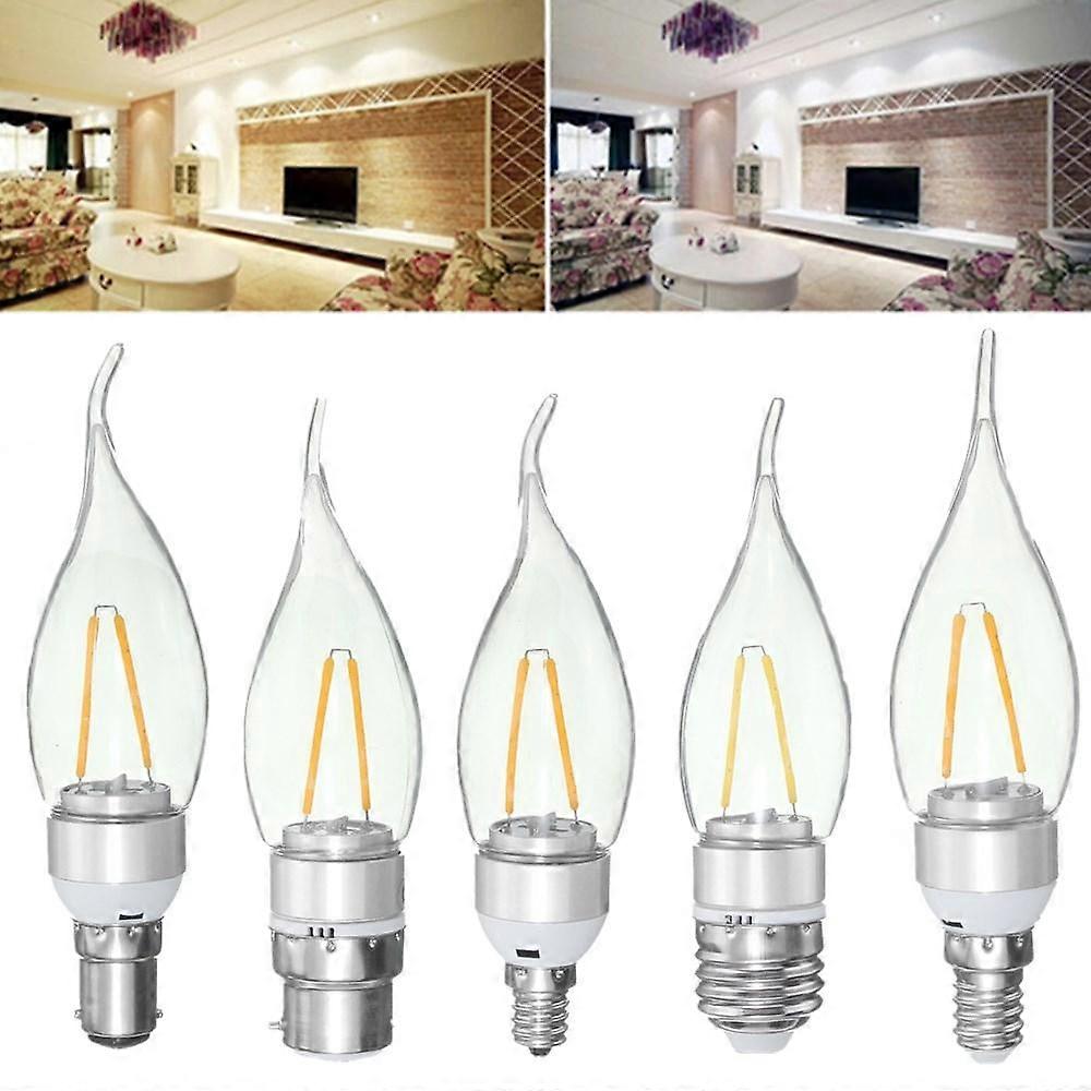 Non-dimmable E27 E14 E12 B22 B15 2w Sliver Pull Tail Incandescent Candle Light B