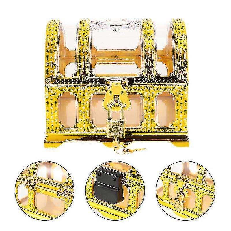 Decorative Treasure Chest Multi-function Pirate Box Vintage Pirate Chest