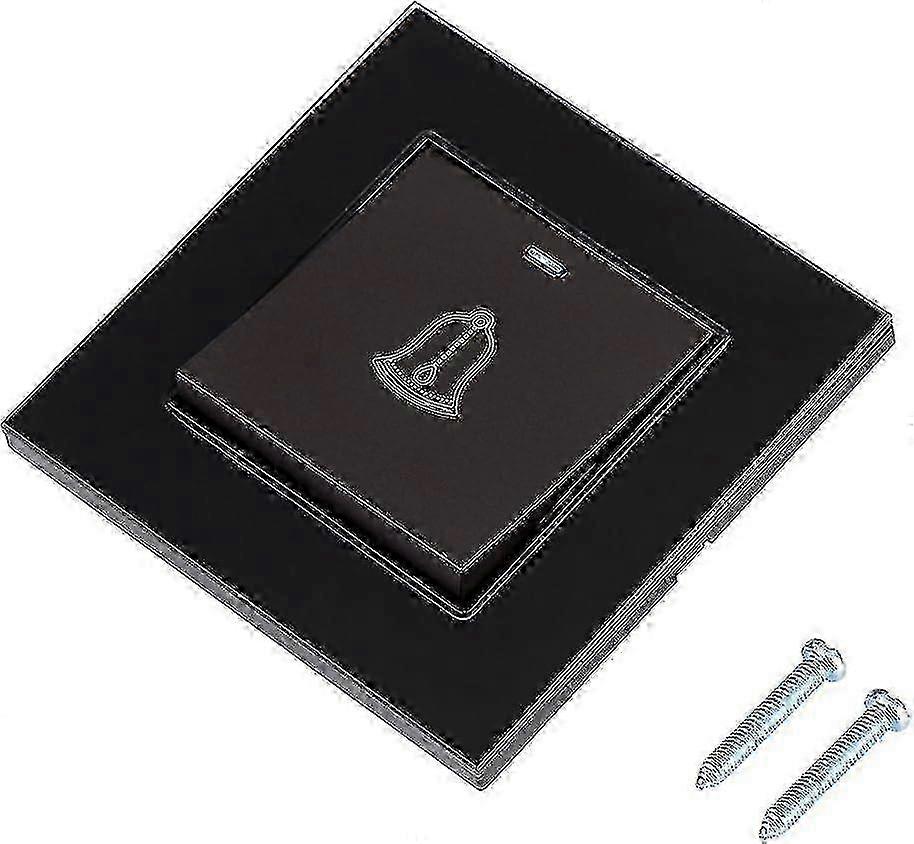 Outdoor Doorbell Button, Doorbell Button, Black Lucky_B