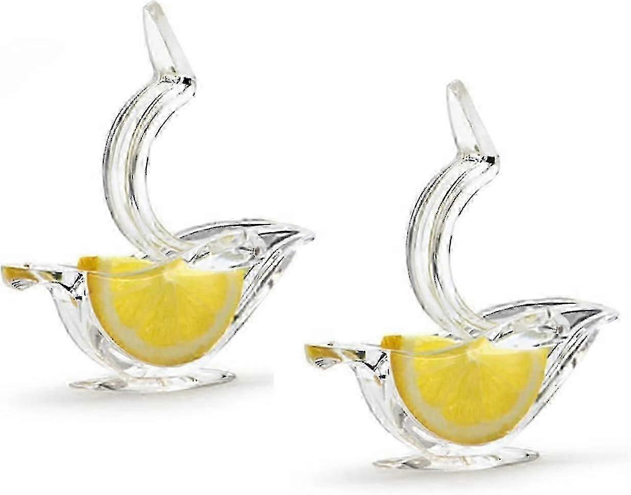 2 Pack Lemon Squeezers, Acrylic Lemon Juicer, Boat-shaped Manual Lemon Slice Squeezer