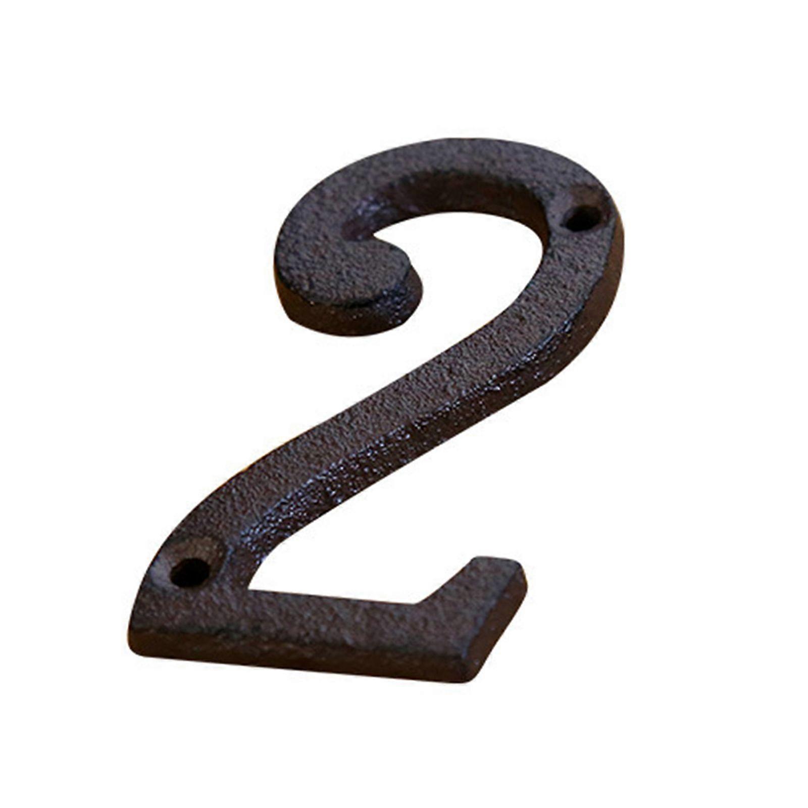 Cast Iron Metal Numeric Alphabet DIY Door Plate Alphabet Address Number and Door Plate