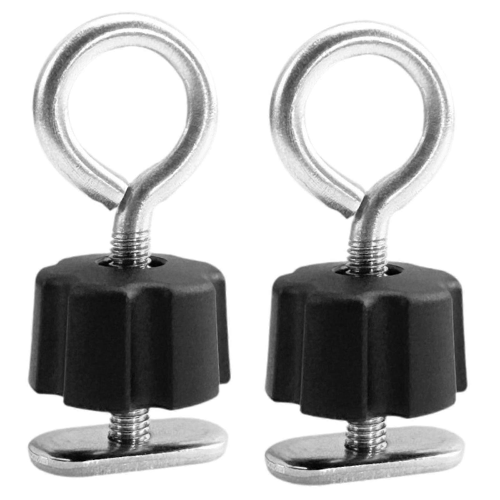 2x Kayak Track Screws Nuts Kit M6 Kayak Tie Down Eyelets for Kayaking Canoes