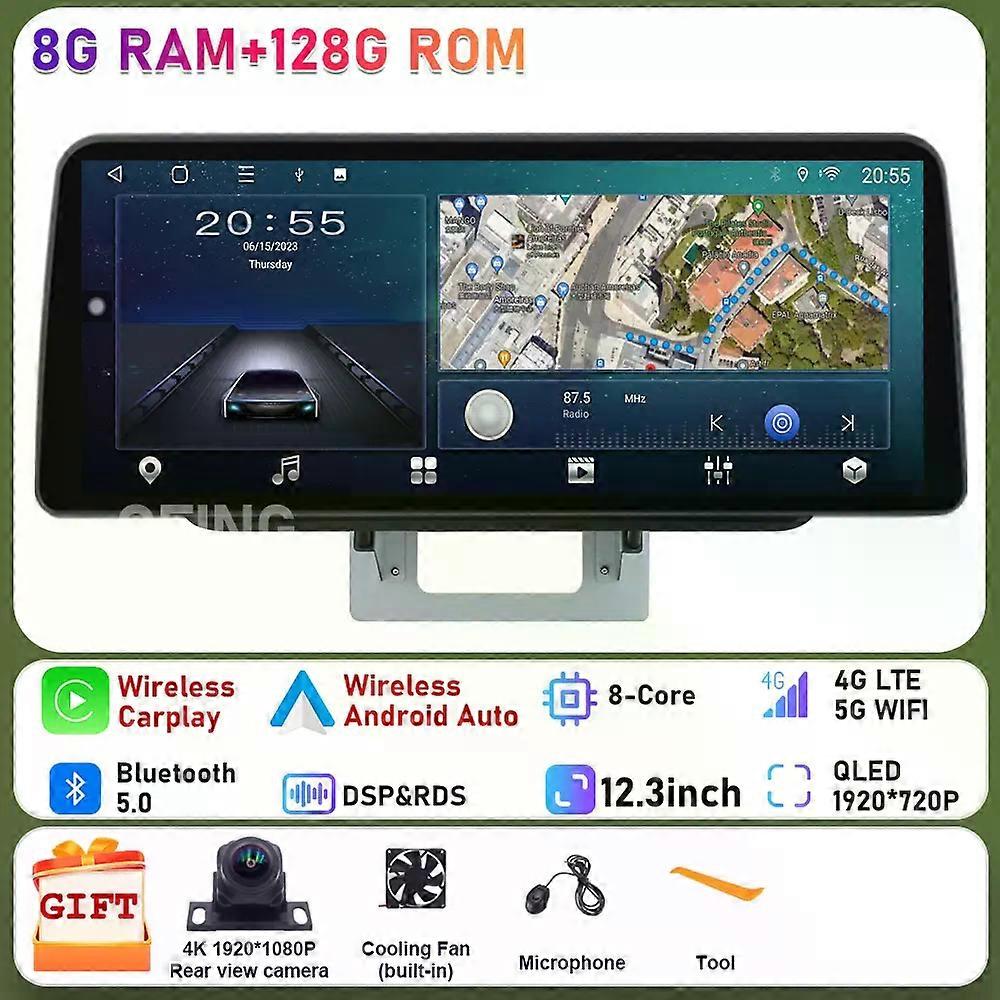 12.3 Inch Android For Mazda Bt50 Bt-50 2012- 2018 Navigation Stereo Car Multimedia Player Auto Monitor Head Unit 2din Camera Tv