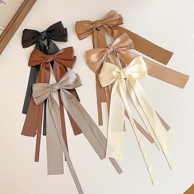 Bow Shaped Hair Clips for Women - Elegant Fabric Hair Accessories in Various Colors and Sizes