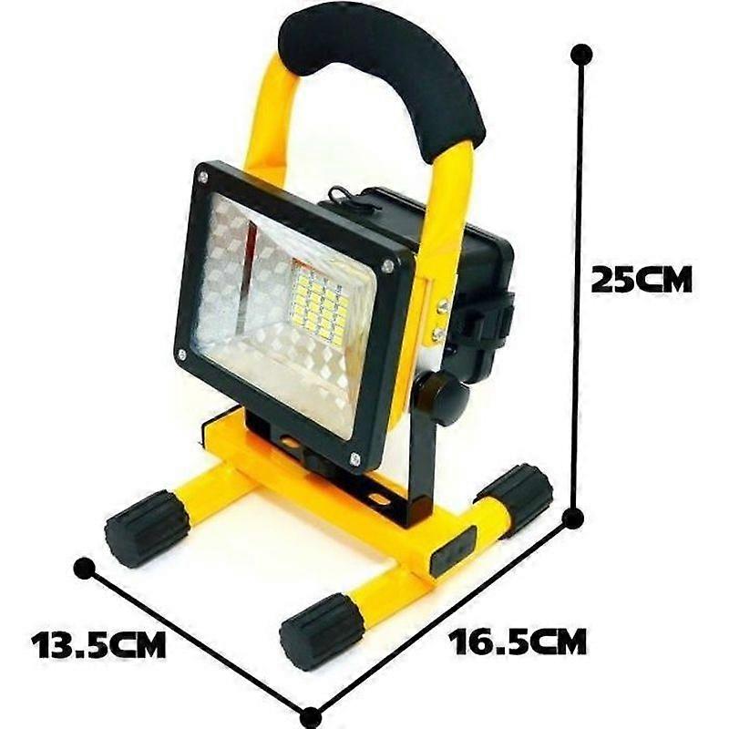 POPSPO 30W Rechargeable LED Floodlight - 3 Lighting Modes - Portable and Multifunctional