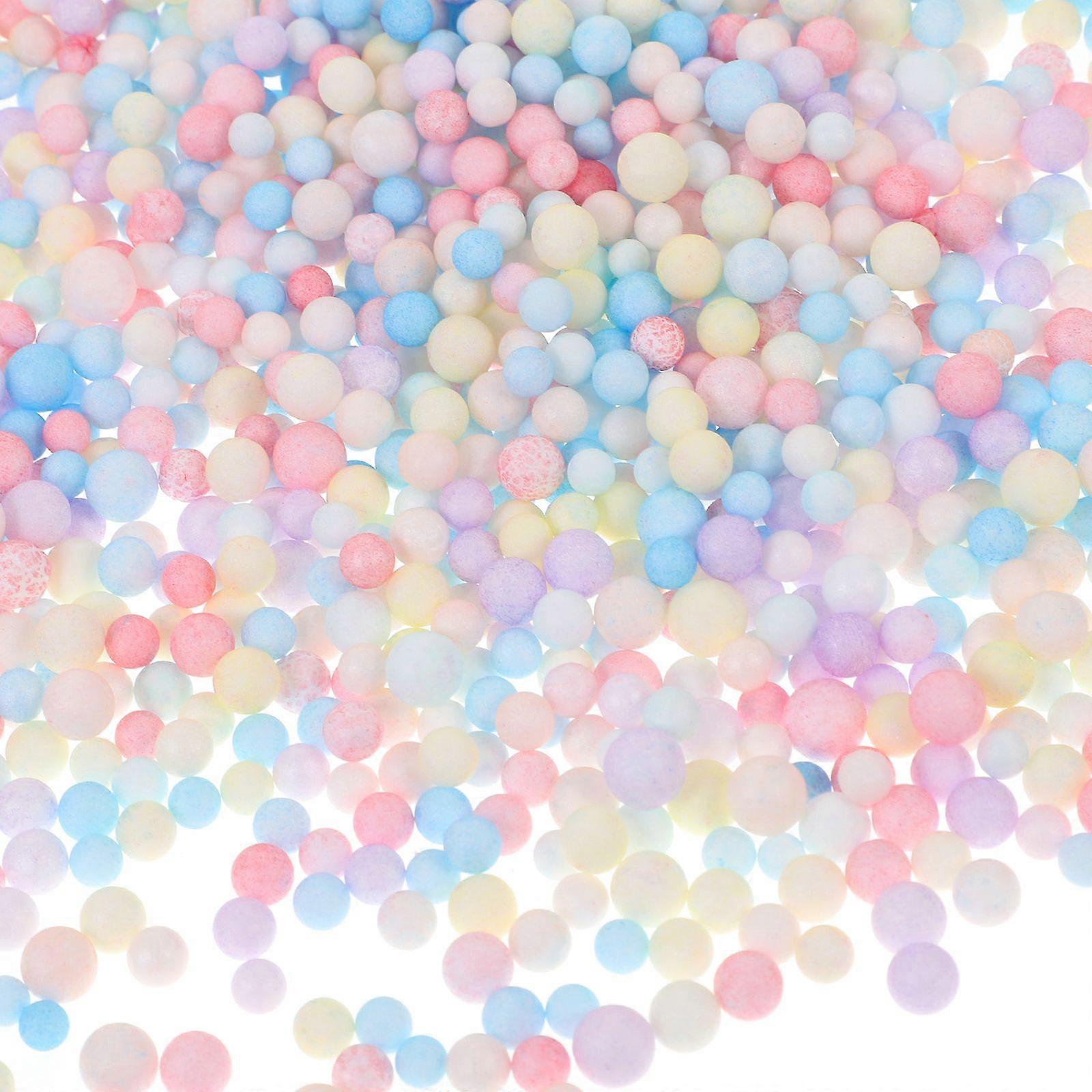 2 Packages DIY Filling Balls 4-6mm Modeling Beads Gift Box Stuffing Random Color