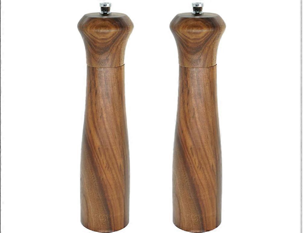 Adjustable Salt and Pepper Grinders with Ceramic Grinding Core - 2 Pieces