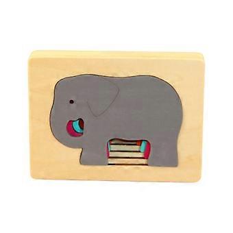 Kids Wooden Animal Puzzles Multi Layer Rabbit Puzzle Early Educational Jigsaw Puzzles Toy Development  Toy