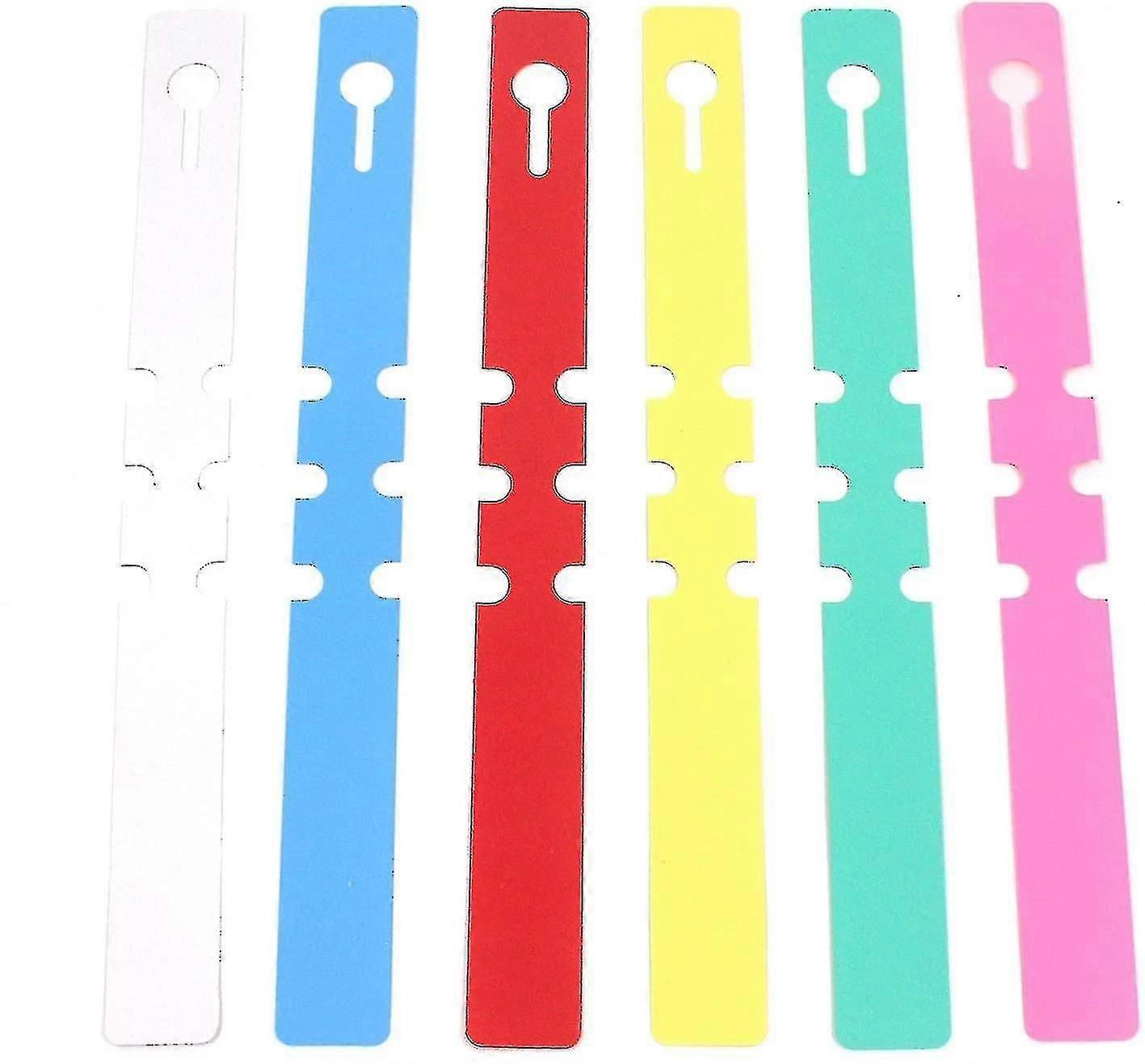 300pcs البلاستيك الحضانة شجرة النبات معلقة العلامات حديقة التسميات للماء العلامة لون مختلط (6 ألوان، كل لون 50pcs)