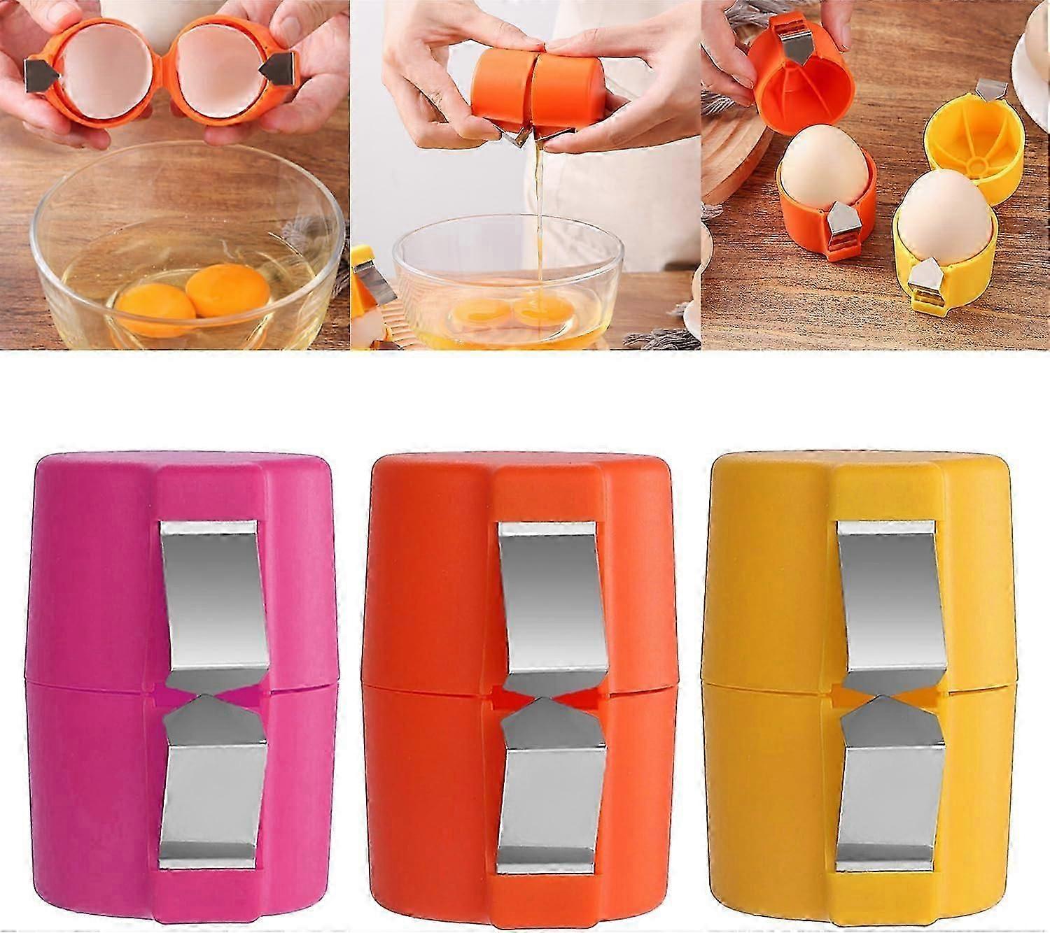 Egg Shell Opener, Egg Breaker, Portable Egg Cracker Tool for Raw Eggs, Egg Opener Toppers Cutter, Kitchen Gadgets Tools Egg Separator for All Kinds of