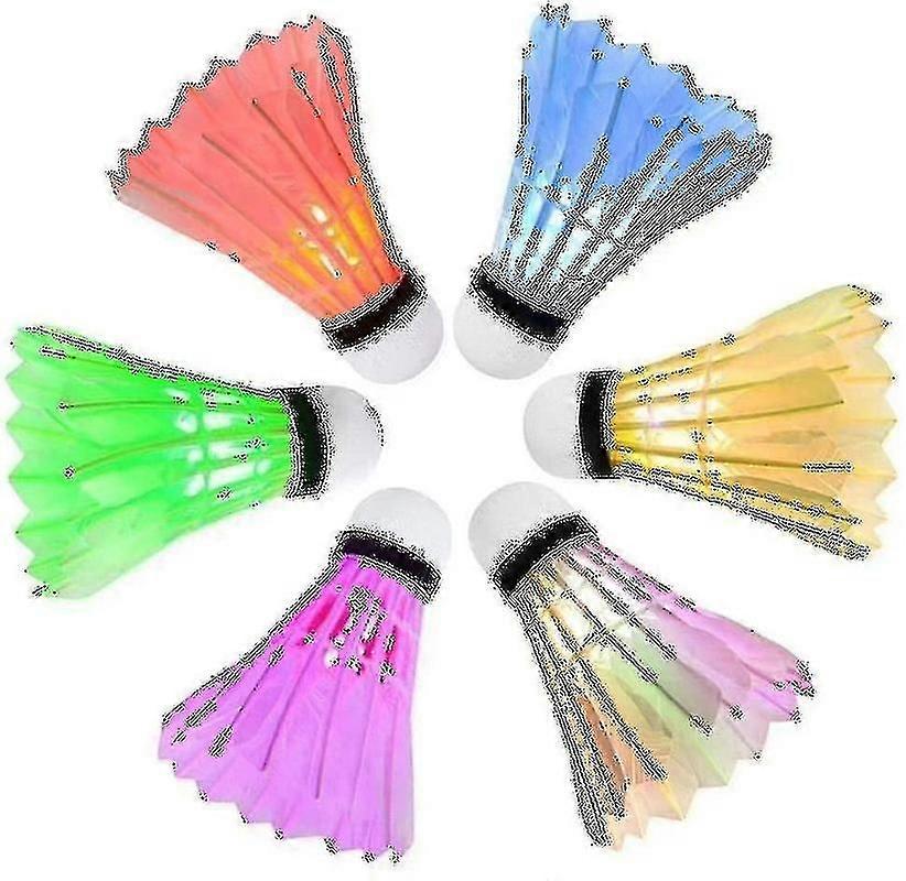 Led Badminton Shuttlecocks Lighting Birdies Shuttlecock4pcs