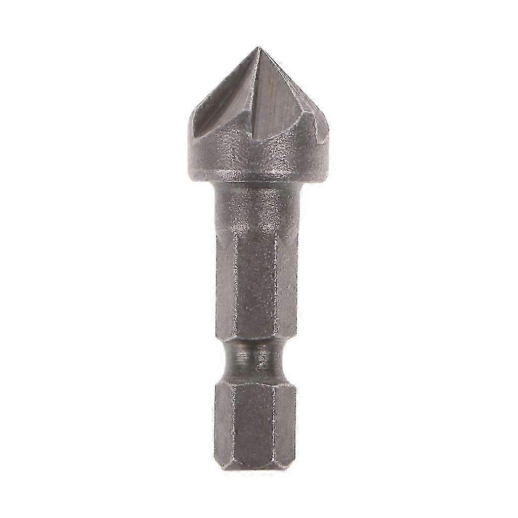 6 Flute Countersink Drill Bit 90 Degree Point Angle Chamfer Cutting Woodworking