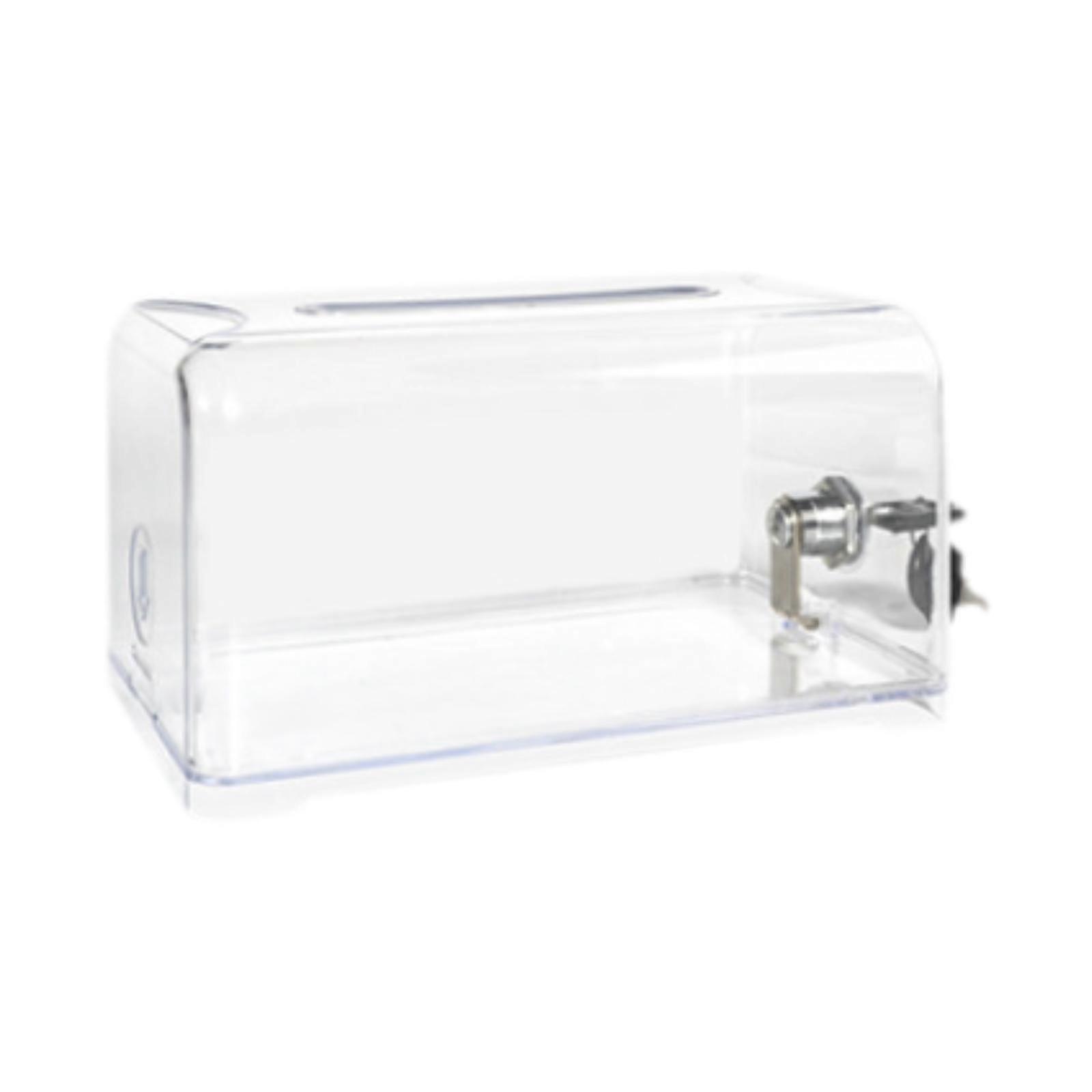 Acrylic Tip Jar Raffling Box Transparent Voting Box Money Box Piggy Bank for