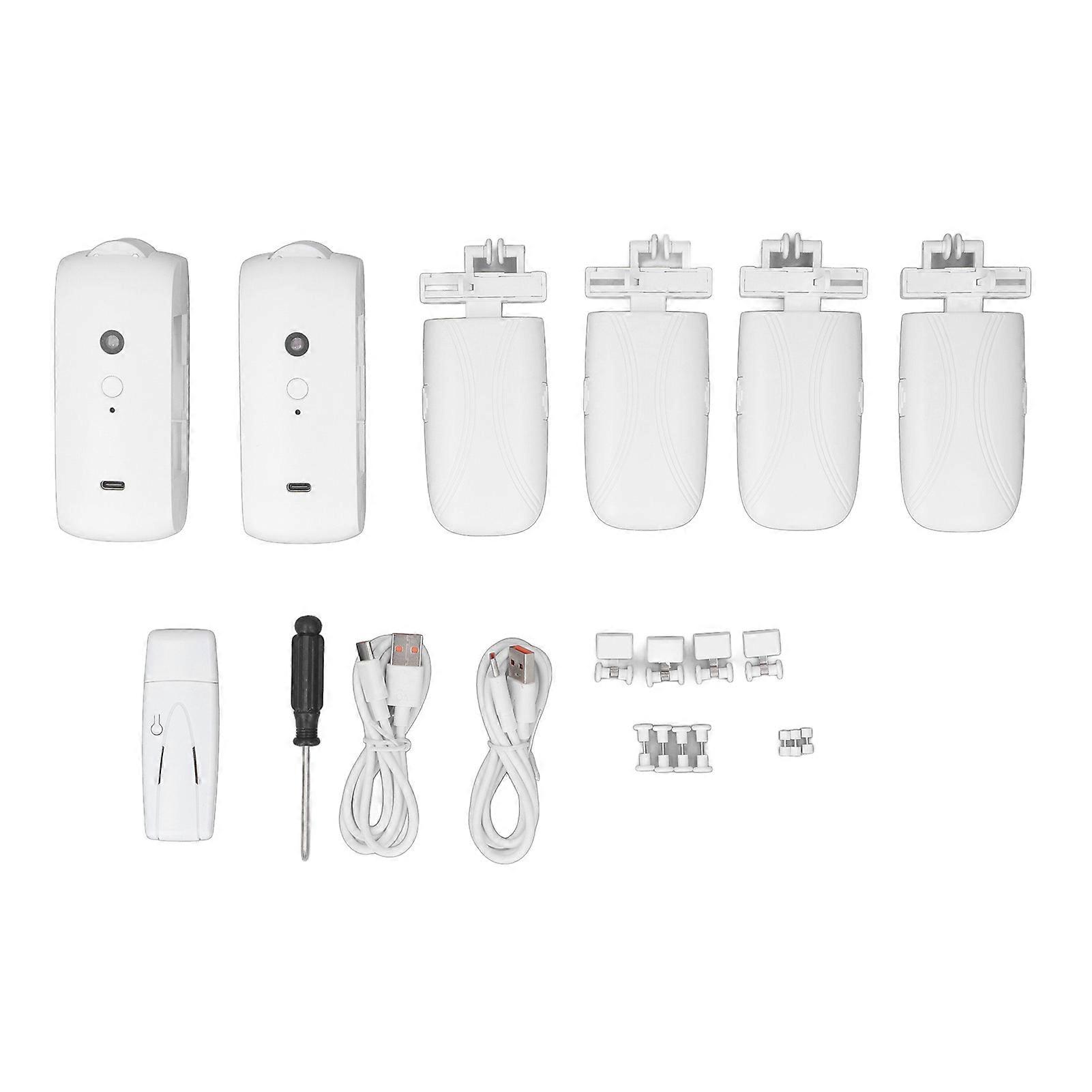 Uadme Smart Curtain Opener, U I Shaped Low Noise WiFi Automatic Curtain Opener Robot for Bedroom Office Living Room