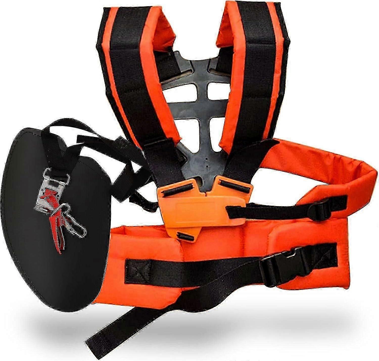 Tracolla Trimmer, Doppia imbracatura Trimmer a spalla, Tracolla regolabile per trimmer, Tracolla tosaerba