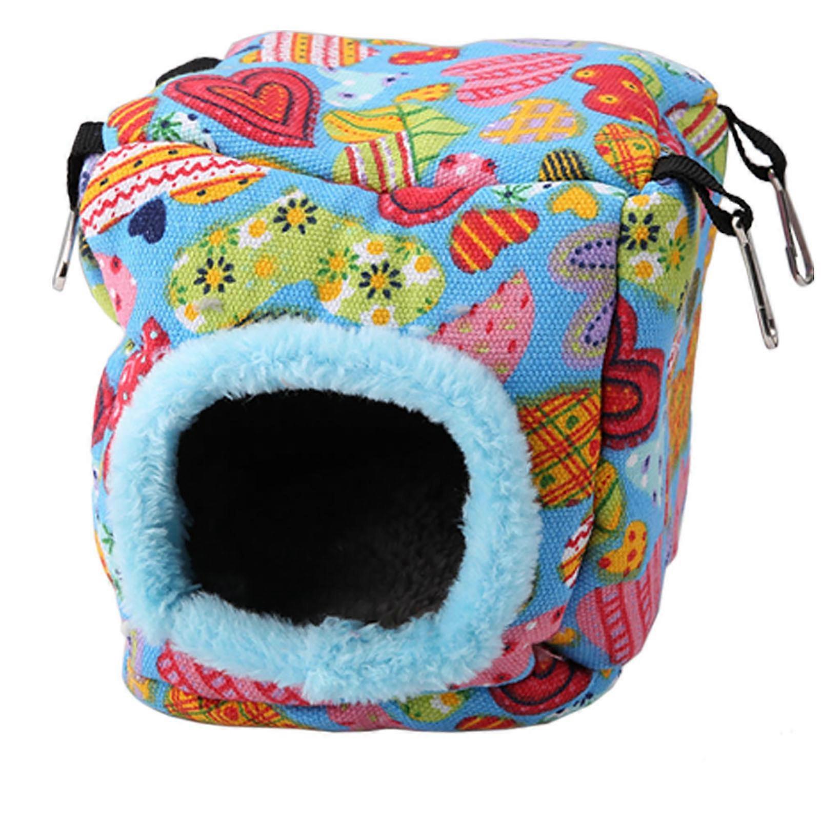 Warm Plush Bird Hanging Cave Parrot Nest Hammock for Winter Birds Cage, Soft Material, Cozy Design, Suitable for All Small Birds