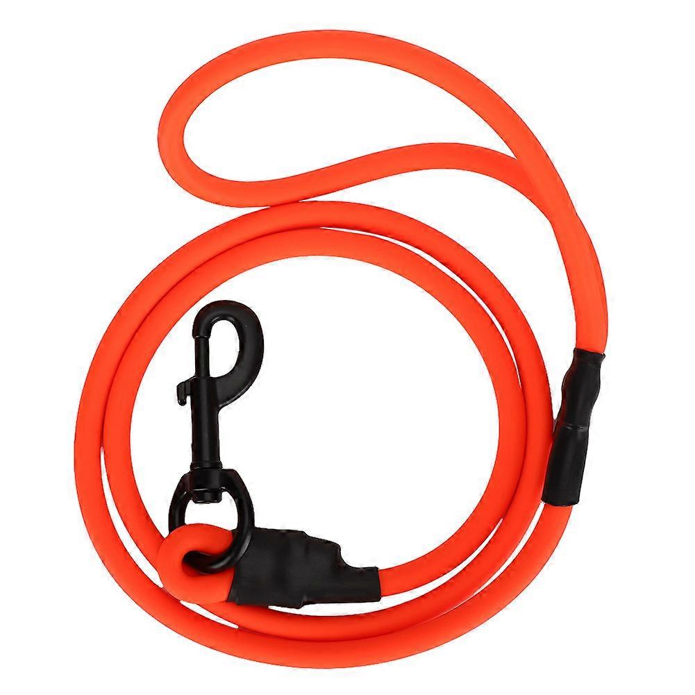 Orange Dog Traction Rope with Comfortable Handle, Durable Nylon Material, 6ft Length, Ideal for Large Dogs