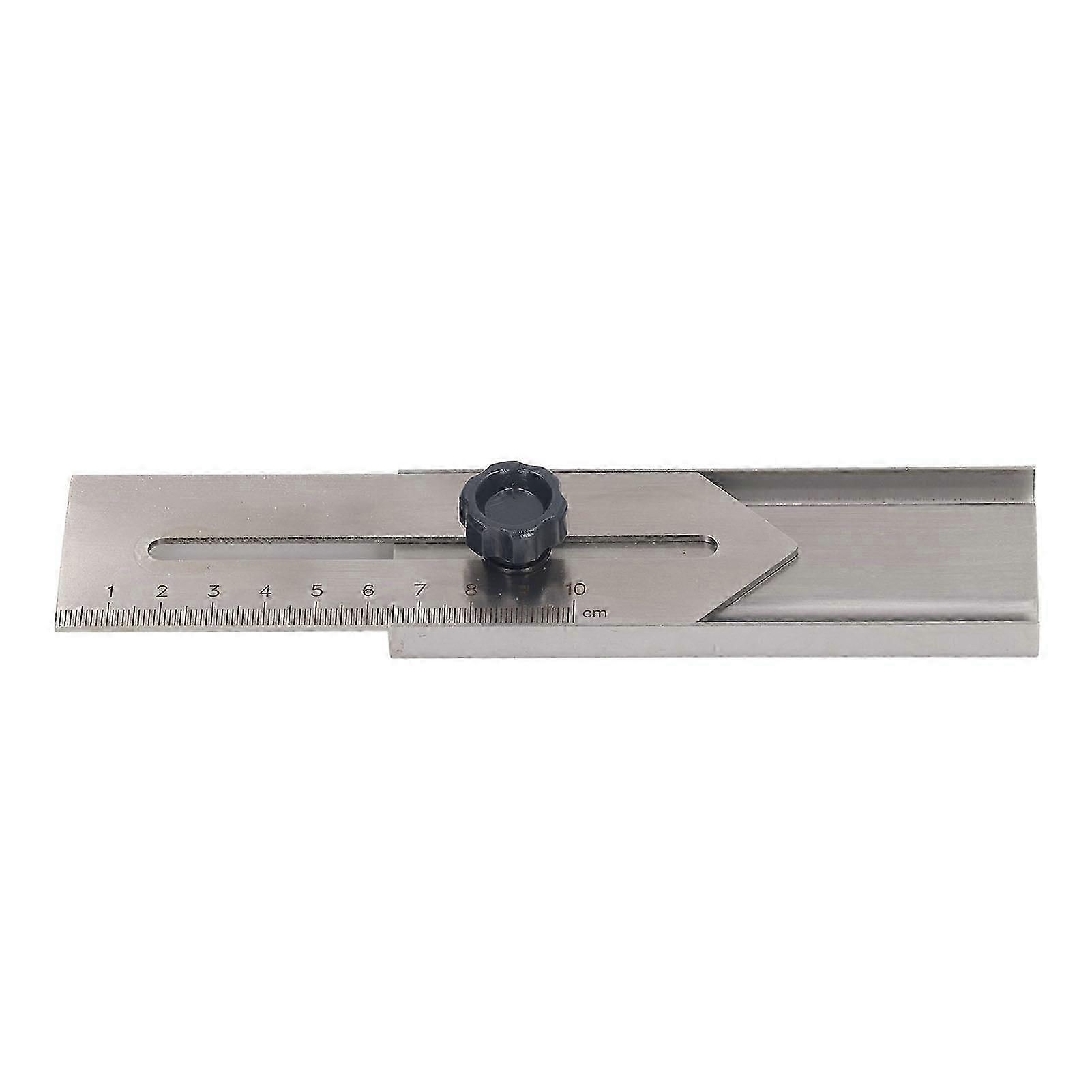 Sliding Line Ruler 0 To 100mm Stainless Steel Clear Scale Woodworking Parallel Ruler Scribing Marking Tool