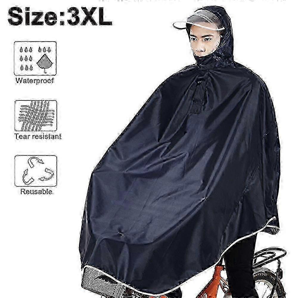 防水レインポンチョバイク自転車レインケープ軽量-hyj