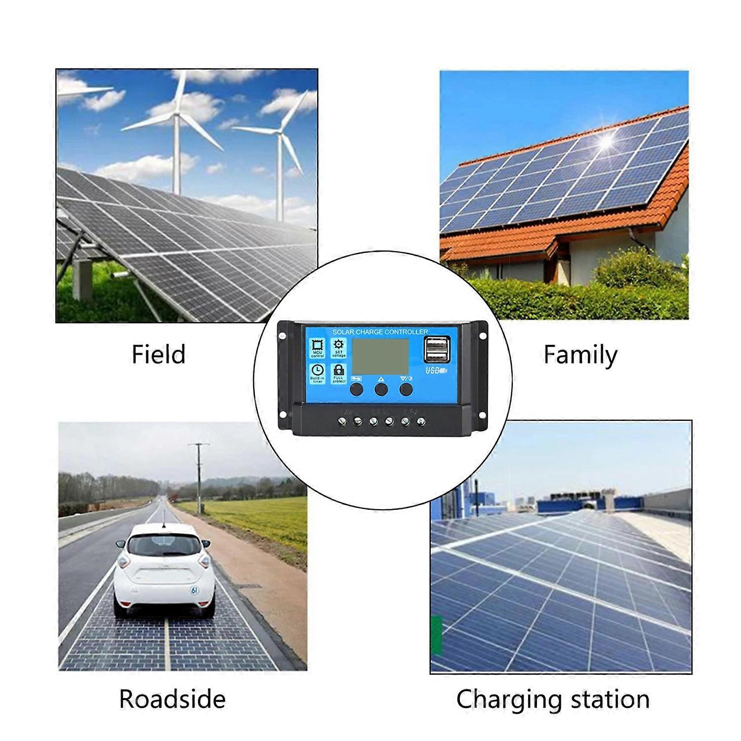 Portable 300W Solar Flexible Panel Kits Polysilicon Solar Panel with 60A Controller Dual USB Chargin