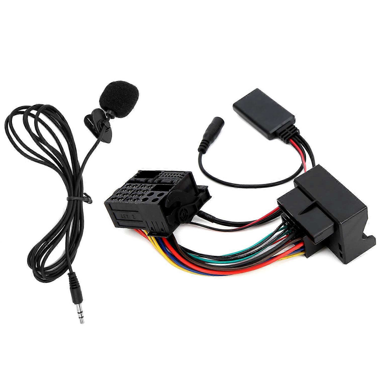 Microphone Adapter Auxiliary Audio Wire Bluetooth 5.0 Plug and Play Replacement for 5 Series E60 E61