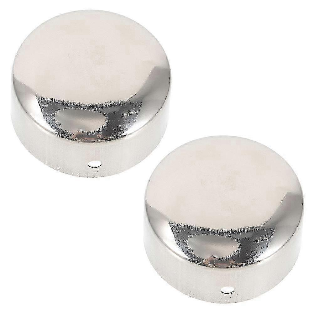 2pcs Round Handrail End Plug Caps Hole Plugs Handrail End Caps For Wood Rail