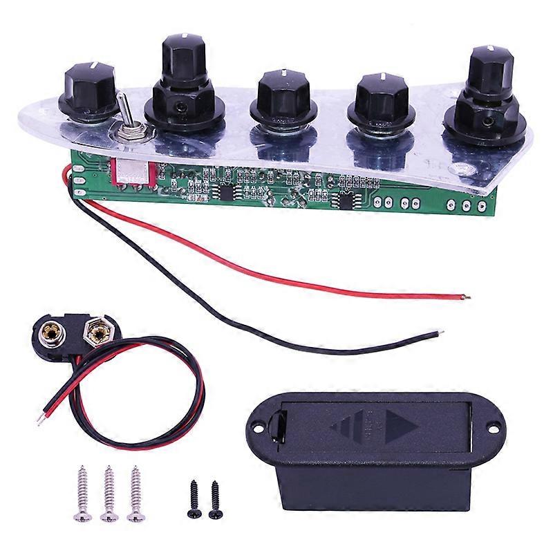 5 Jazz Bass Loaded Wired Control Plate for 4/5 String Bass Guitar