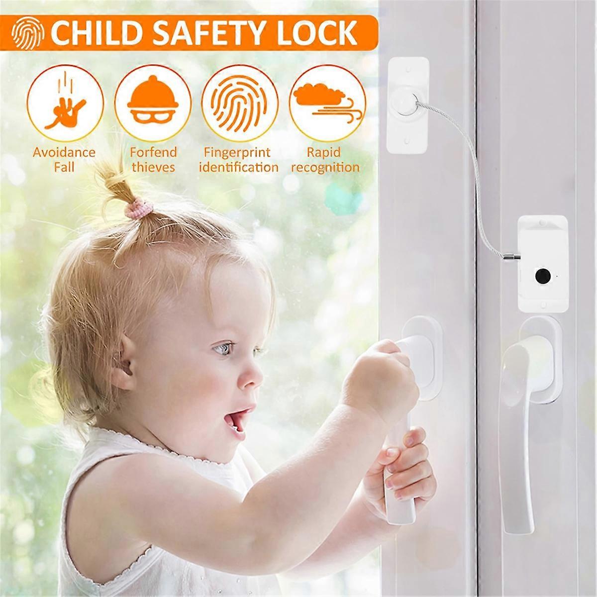 Fingerprint Fridge Lock, Refrigerator Safety Lock A