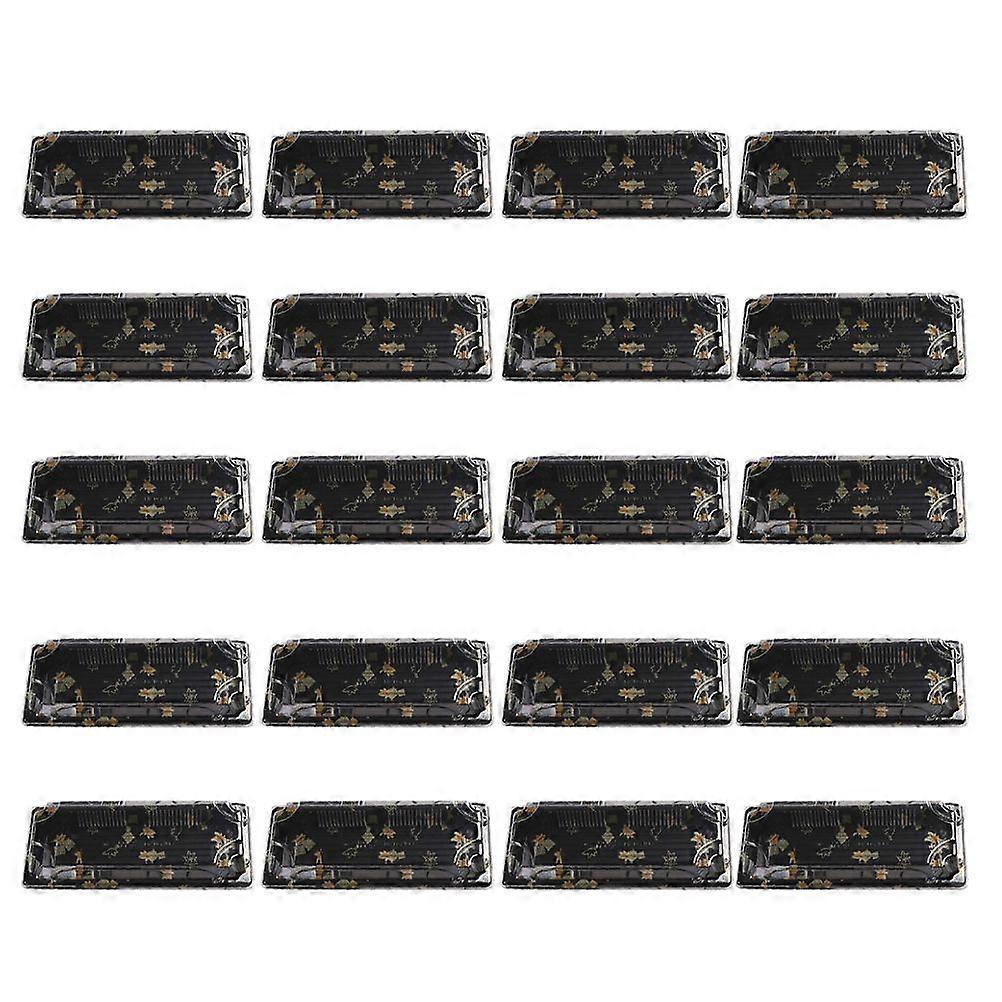 50PCS Disposable Sushi Carry Out Box Fruit Cake Packing Container Take Out Boxes