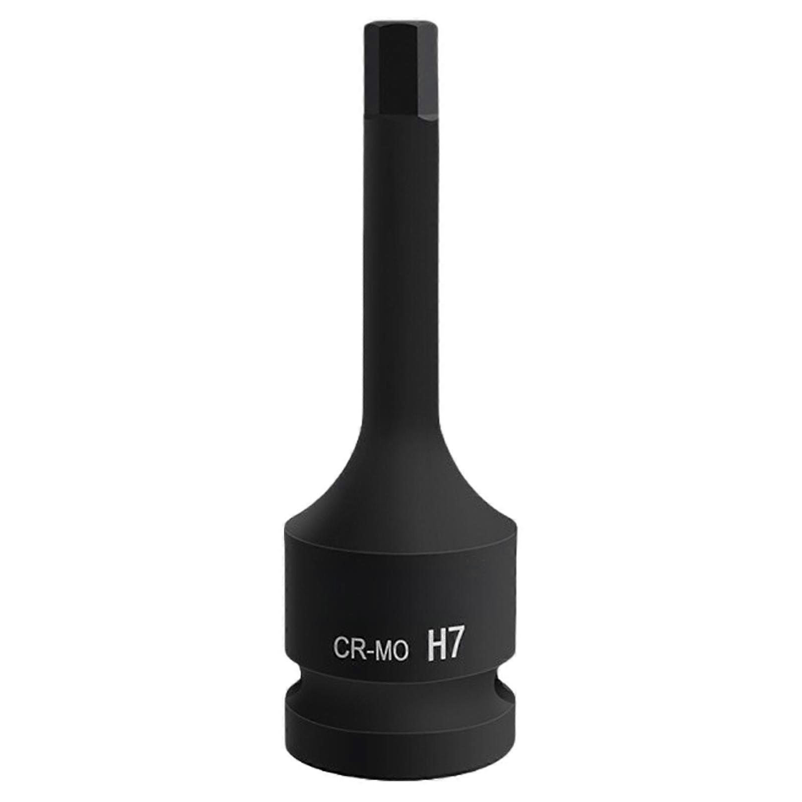 22mm Hex Impact Bit Socket 1/2Inch Impact Drive CR MO Steel Phosphate Black Finish for Auto Mechanics and Repair Work