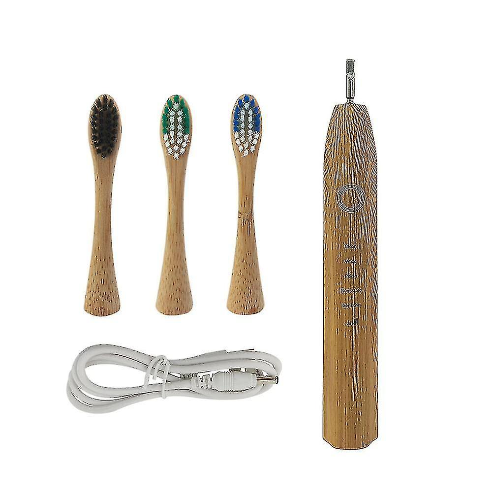 Bamboo Electric Toothbrushes Nylon Bristles