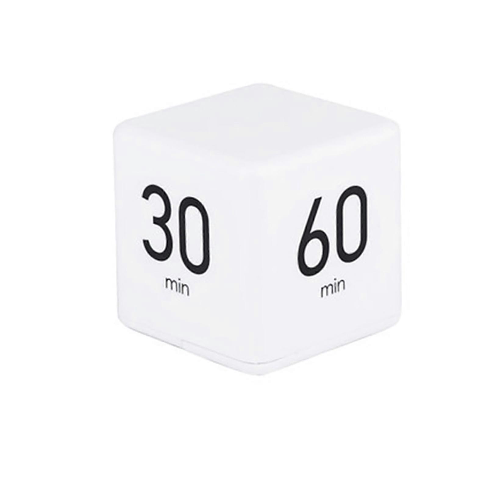 Portable Cube Timer Digital Kitchen Timer Countdown Alarm 15-20-30-60 Minutes Flip Timing with Digital Display Time Management for Study Sports