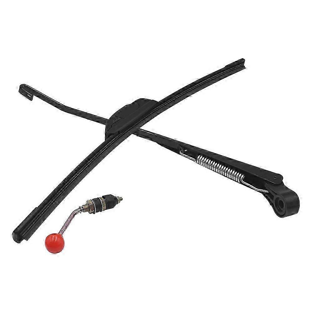 350*400MM Manual UTV Windshield Wiper 15.7 Inch Wiper Kit Compatible with Polaris Ranger RZR 800 90