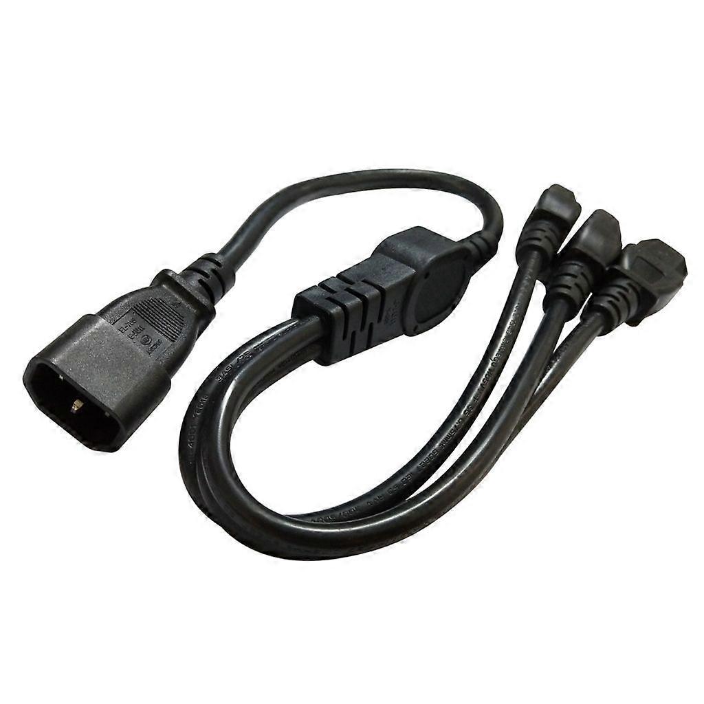 0.6M IEC320 C14 to 3xC13 Power Extension Cable for PC Computer Case PDUs Socket