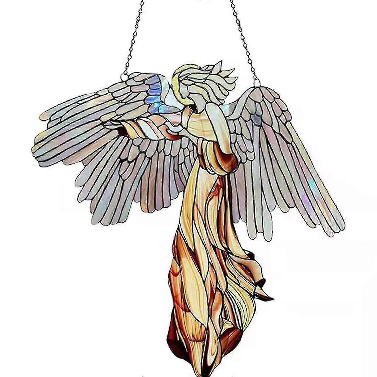 New Elegant Angel & Dove Suncatcher Window Hangings Ornament