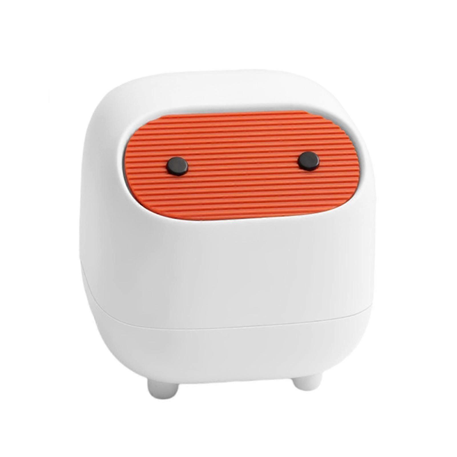 Desktop Double Layer Trash Can Press To Open With 4 Foot Support & Lid Large Capacity