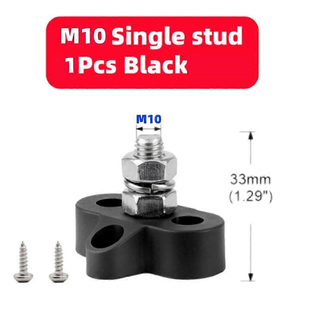 5/16'' Terminal Block Stud M6 M8 M10 150A DC 70V Busbar Positive Negative Power Distribution Stud for Truck RV Ship Boat