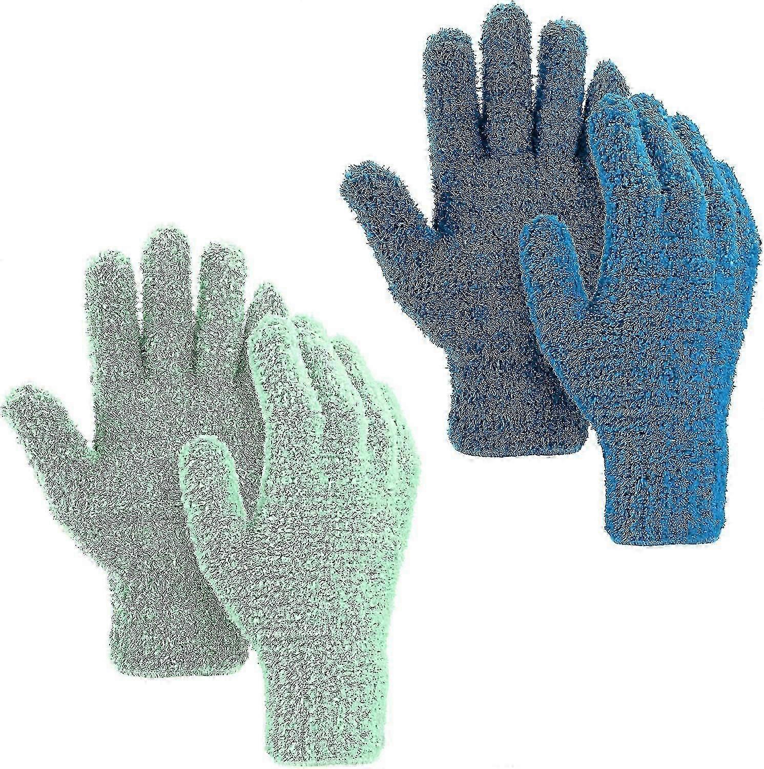 Microfiber Dusting Gloves - Flexible and Convenient Cleaning Glove Wipes