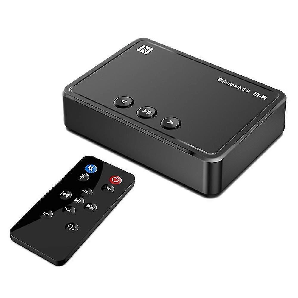 NFC Bluetooth 5.0 Receiver APP Control Headset 3.5M Car Audio Bluetooth Adapter with Remote Control