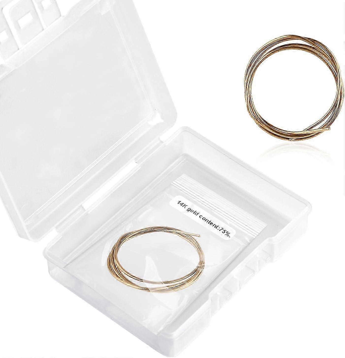 Fio de Solda de Ouro 14K para Fabricação de Joias, 6,3 Polegadas de Comprimento Solda Fácil Solda de Ouro