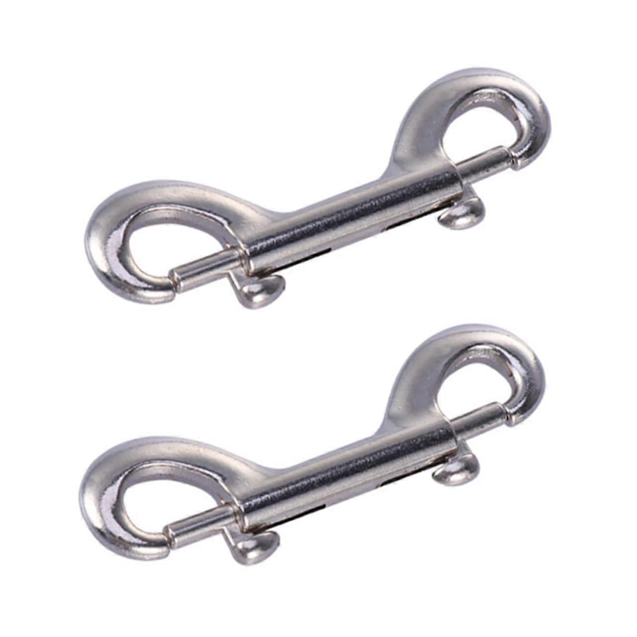 Stainless Steel 316 Double End Bolt Snap Hook Clasp Lightweight Durable Snap Hook for Pet Leashes Home Use