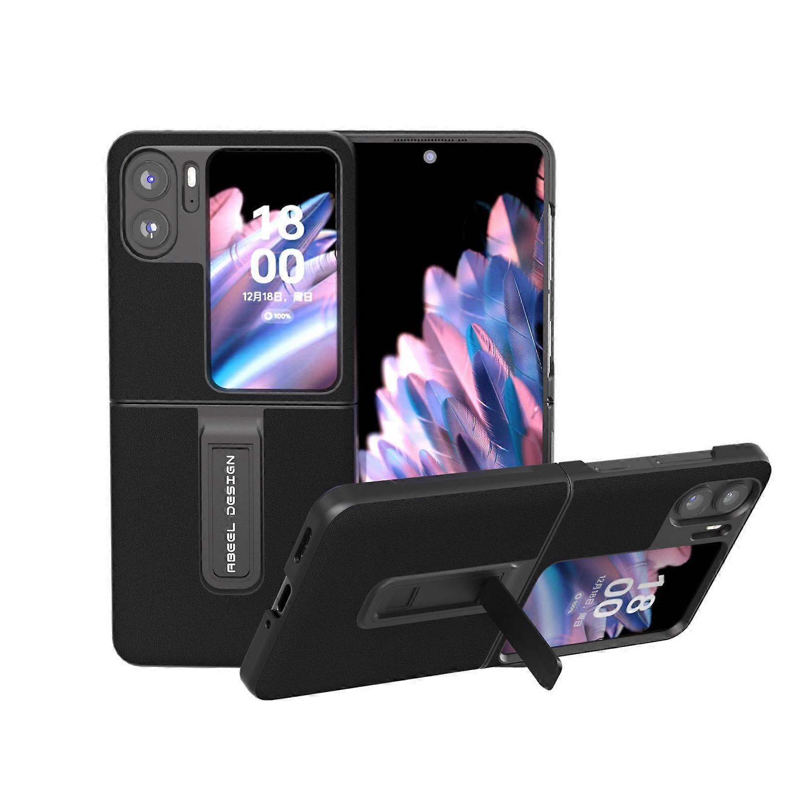 Genuine Silky Soft ABEEL Phone Case with Holder For OPPO Find N2 Flip
