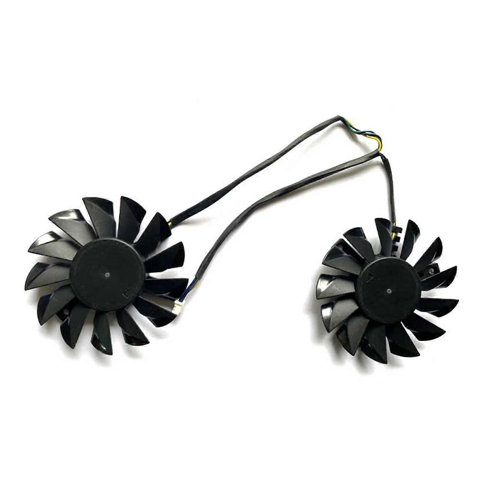 75MM GPU Graphics Card Fan 2PCS PLD08010B12HH PLD08010S12HH Compatible with MSI N660 Hawk N650 R6950 Cooling Fans