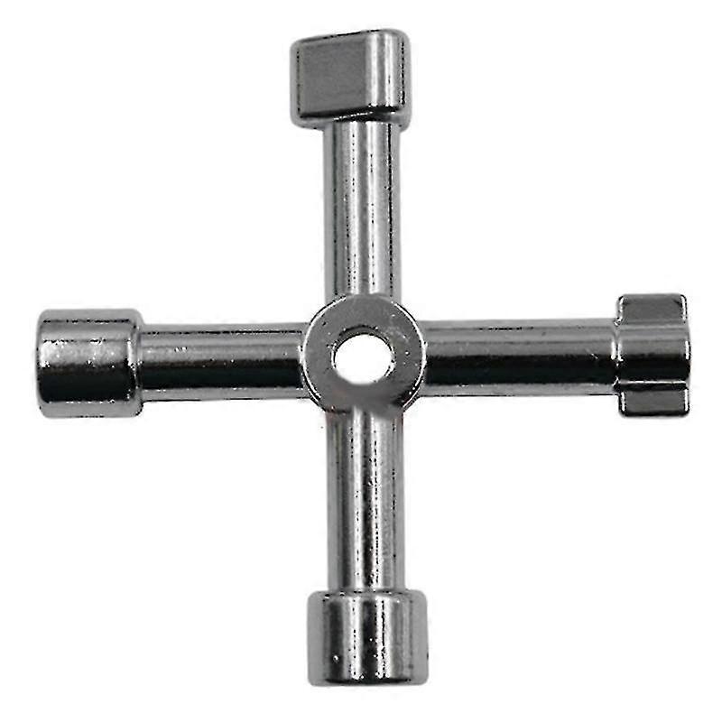 4-Way Keys Cross Triangle/Square Keys Plumbing Opening Key Wrenches Tool