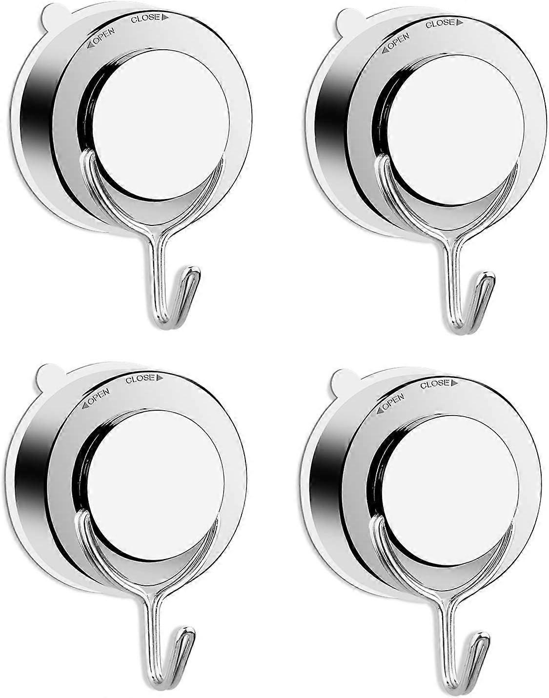 Suction Cup Hooks Vacuum Towel Hooks, (4 Pack)