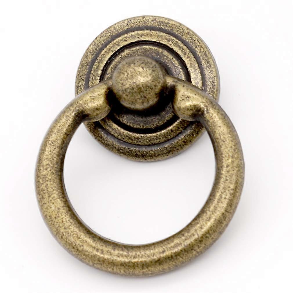 Ring Drawer Pulls Handle, Antique 1.5 Bronze, Inch, Pack of 10