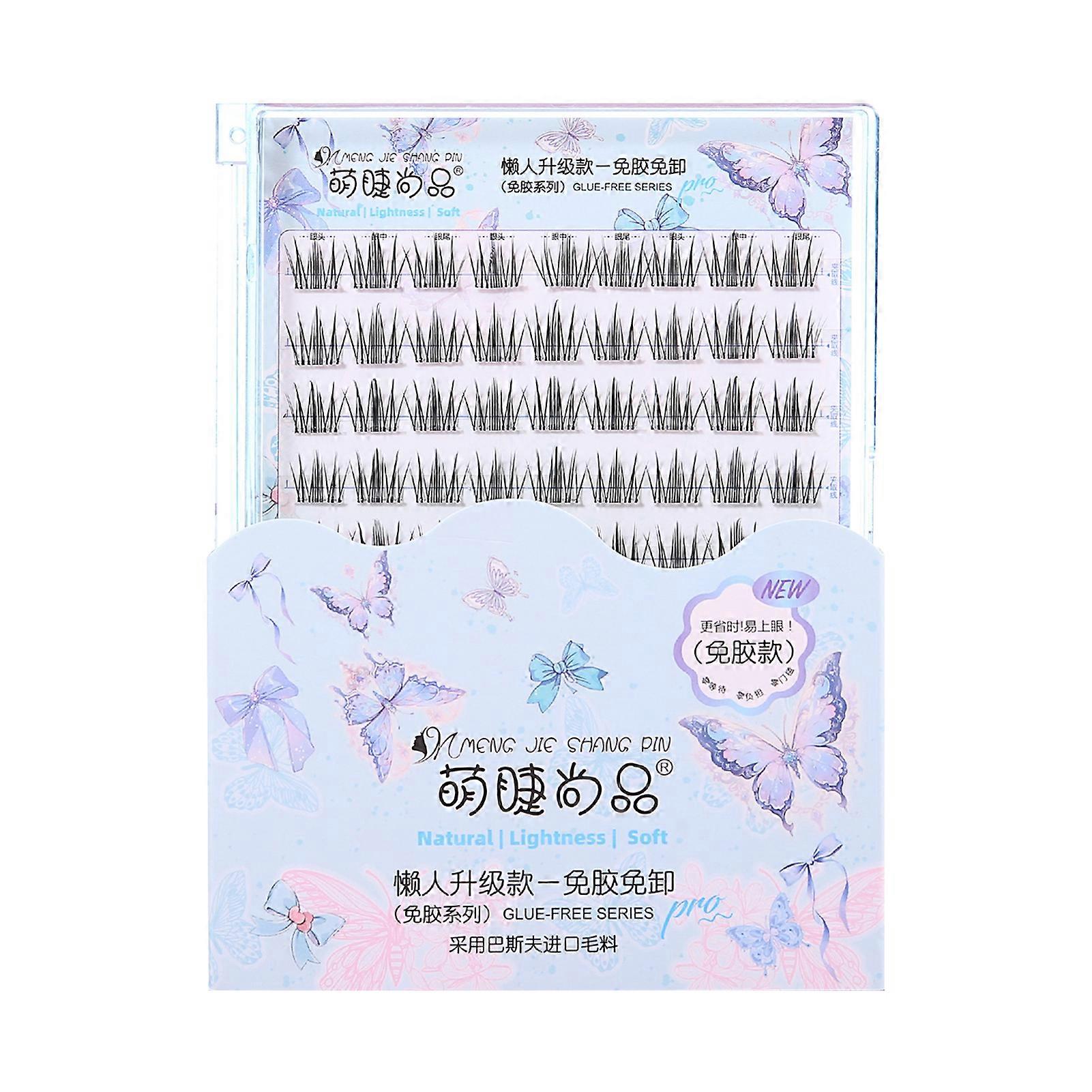 Natural Pre Glued Lash Clusters Self Sticking Lower Eyelash Clusters