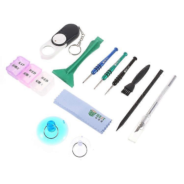 BST-607 11-in-1 Professional Screwdriver Repair Disassemble Tool Set Compatible For iPhone Huawei Smartphone